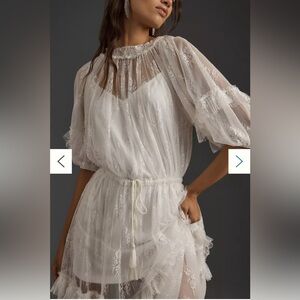 Elegant White Lace Dress